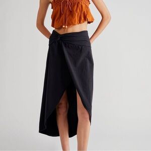 FP Beach Opal Twist Midi Skirt